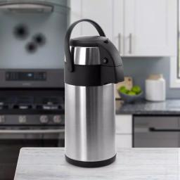 MegaChef 3L Stainless Steel Airpot Hot Water Dispenser, Double Insulated Beverage Server thumbnail 2