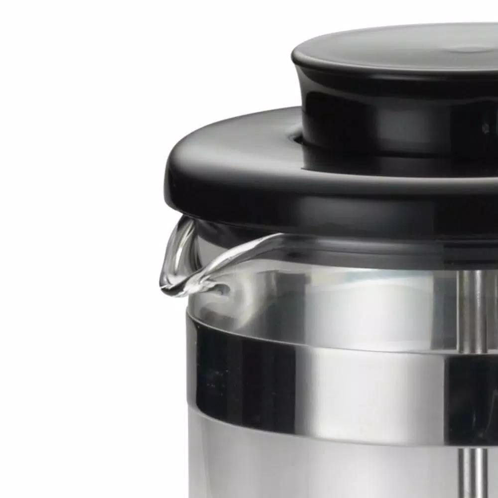 BonJour Coffee & Tea Riviera 8-Cup French Press with Coaster and Scoop, Black