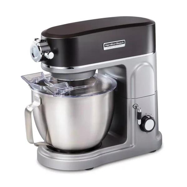 Hamilton Beach Professional All-Metal 12-Speed Stand Mixer, 4.5 Qt. Stainless Steel Bowl, Silver