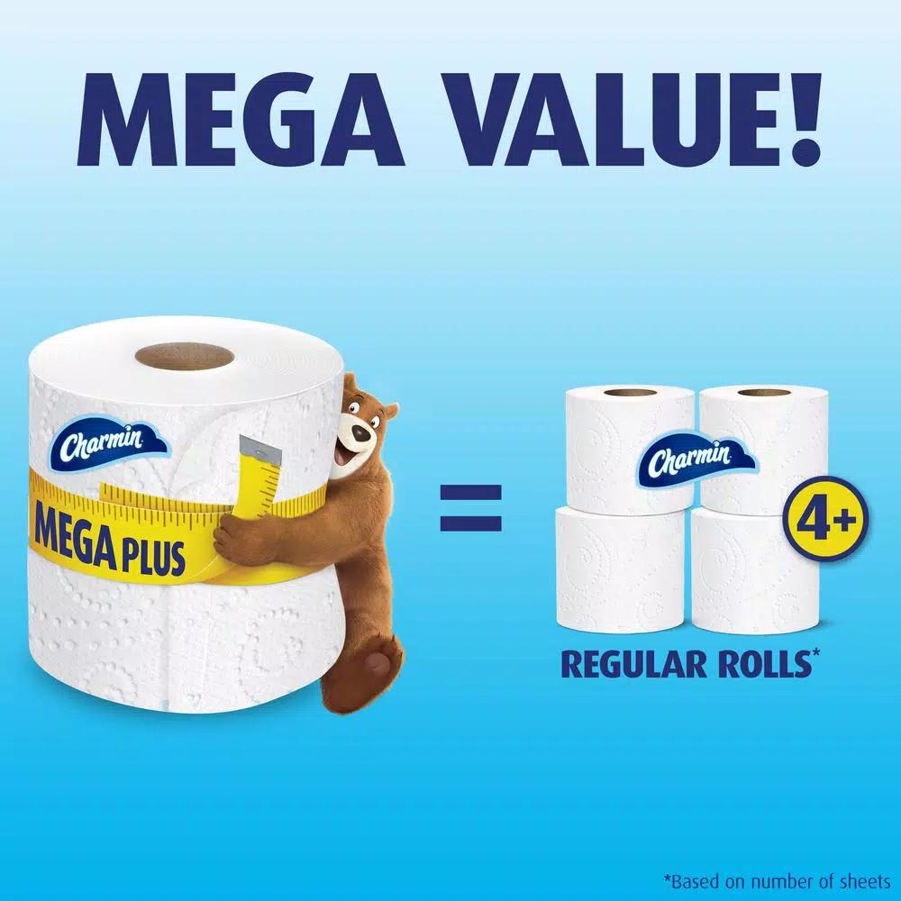 Charmin Ultra Strong Toilet Paper, Mega Plus Rolls, 12 Count