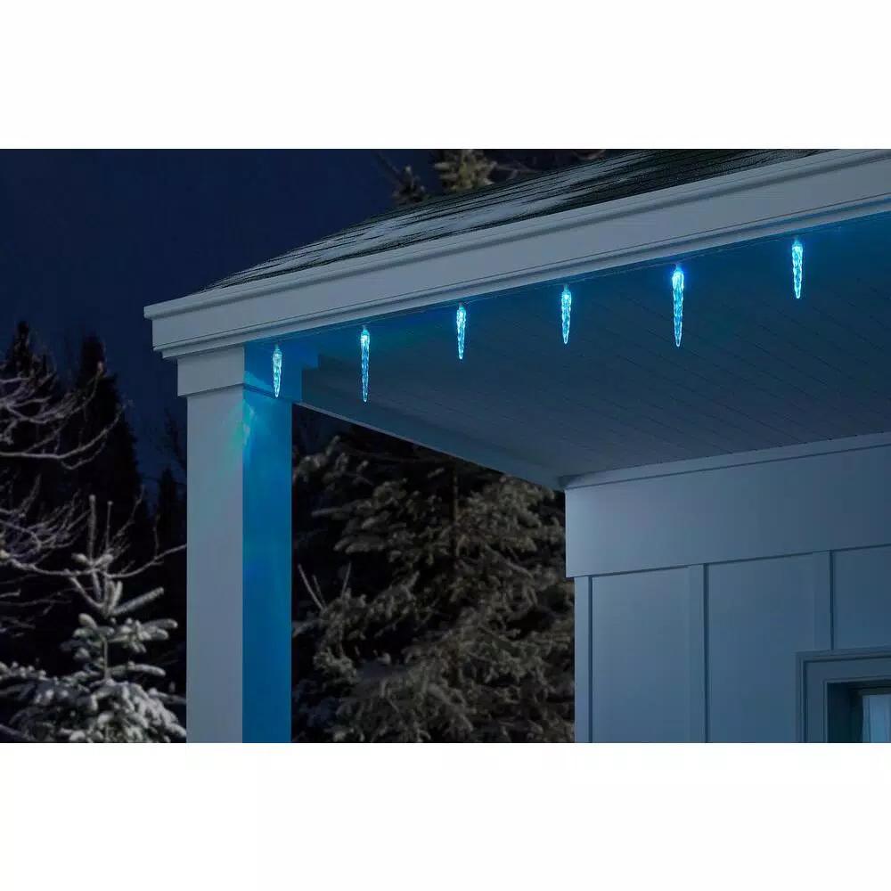 LightShow ColorMotion 24-Light Multi-Color Deluxe LED Icicle Christmas String Lights