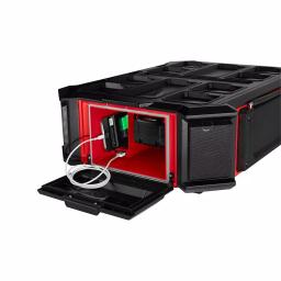 Milwaukee M18 PACKOUT Radio/Speaker with Charger, 22 in. Rolling Tool Box & 16 Qt. Cooler Kit thumbnail 6