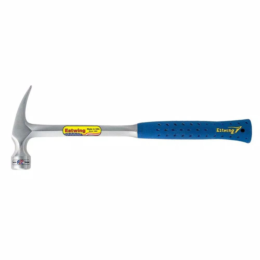 Estwing 30 oz. Solid Steel Framing Hammer with Blue Shock Reduction Grip