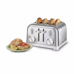 Cuisinart CPT-180W Classic Series 4-Slice Wide Slot Toaster, White thumbnail 4