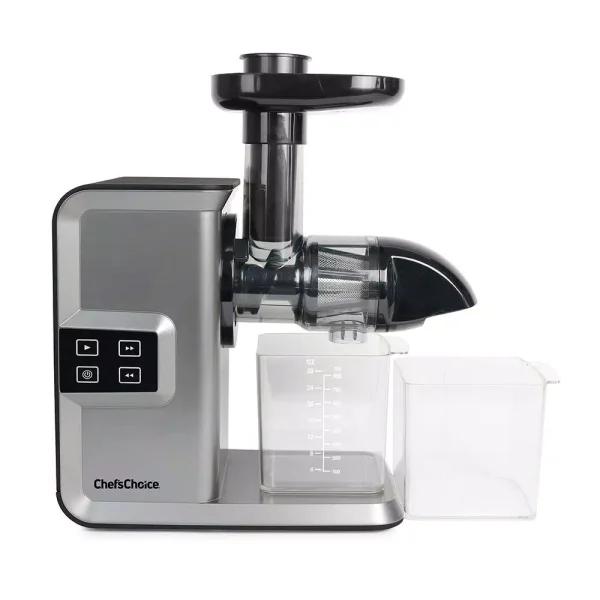 Chef'sChoice Chef's Choice Cold Press Masticating Juicer, Silver Horizontal Anti-Clog Juicer