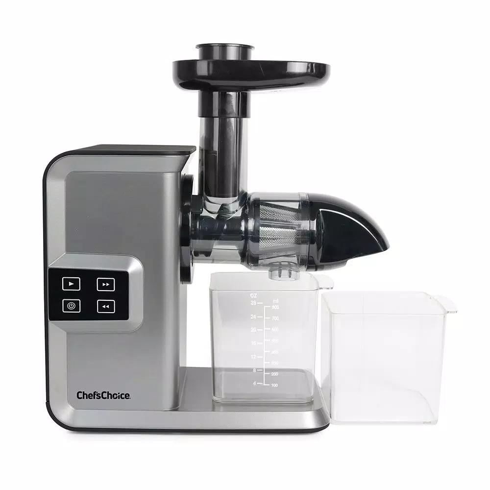 Chef'sChoice Chef's Choice Cold Press Masticating Juicer, Silver Horizontal Anti-Clog Juicer