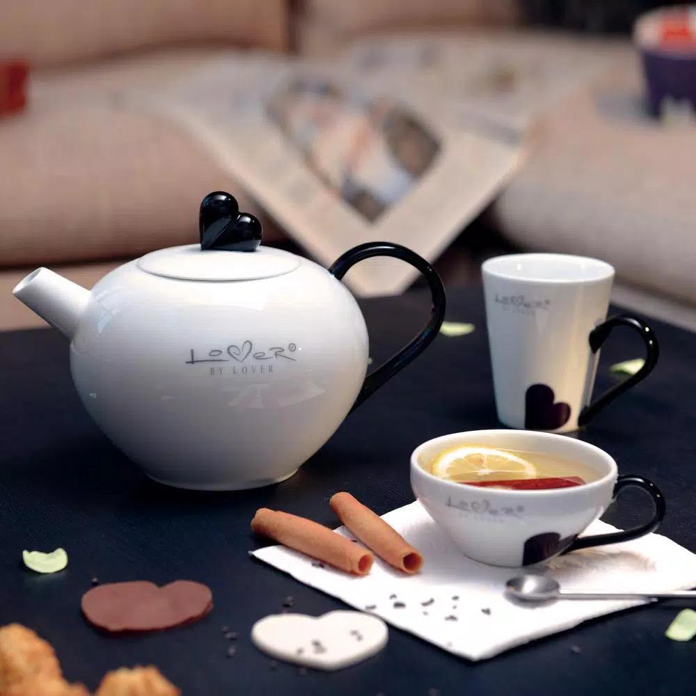 BergHOFF Lover by Lover 3-Piece Porcelain Coffee and Tea Set - White