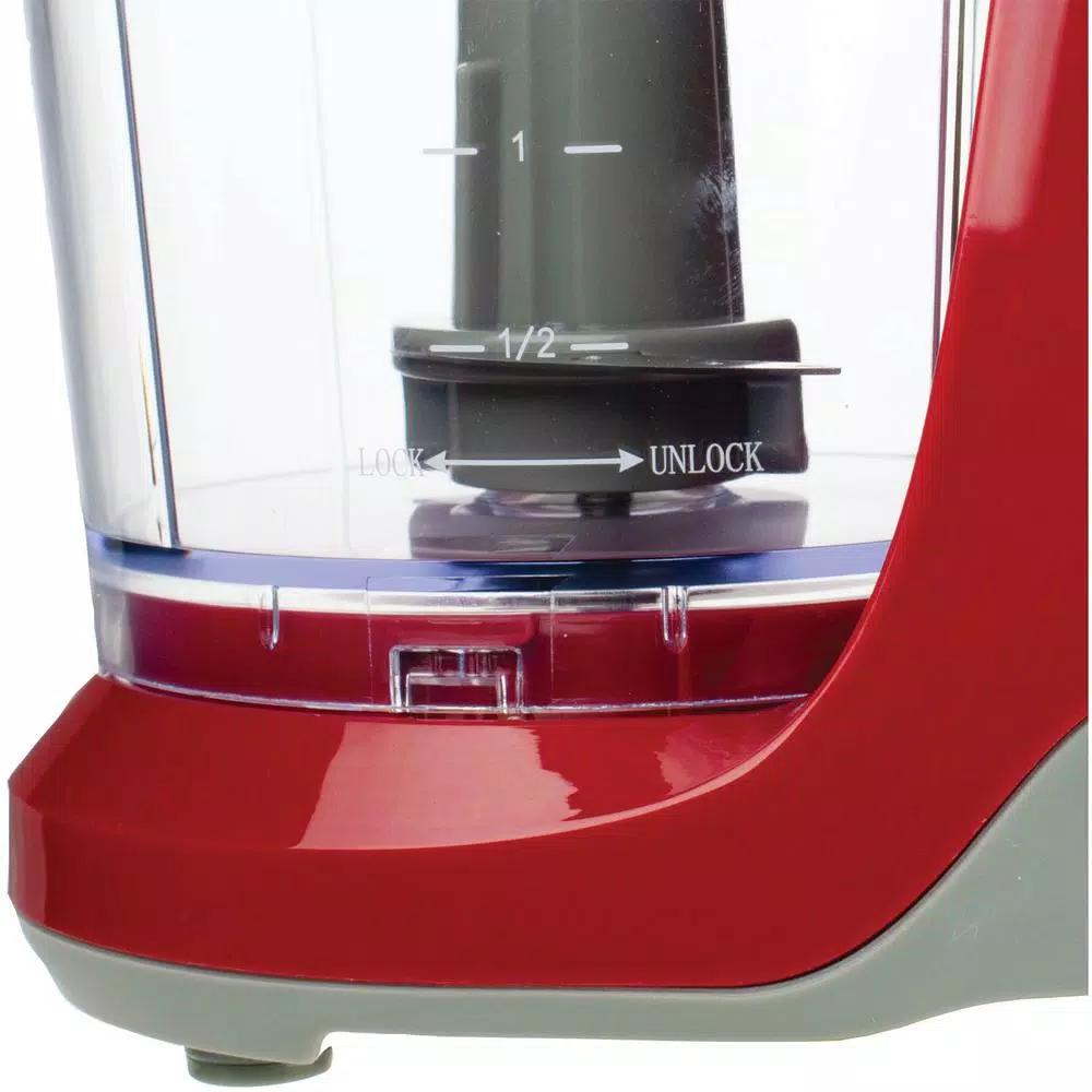 Brentwood Appliances MC-109R 1.5 Cup Mini Food Chopper and Slicer, Red