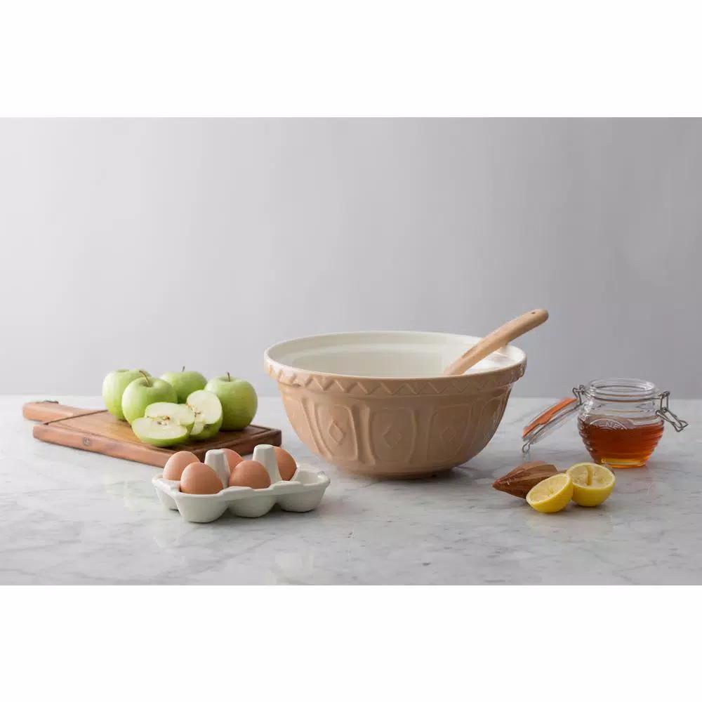 Unbranded Mason Cash 14.25 in. Cane Mixing Bowl, 10.5 qt. Earthenware