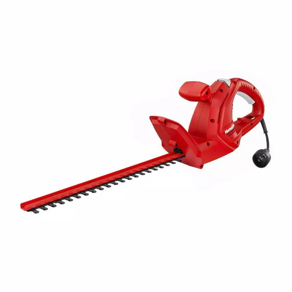 Homelite 17 in. 2.7 Amp Electric Hedge Trimmer with Dual-Action Steel Blades