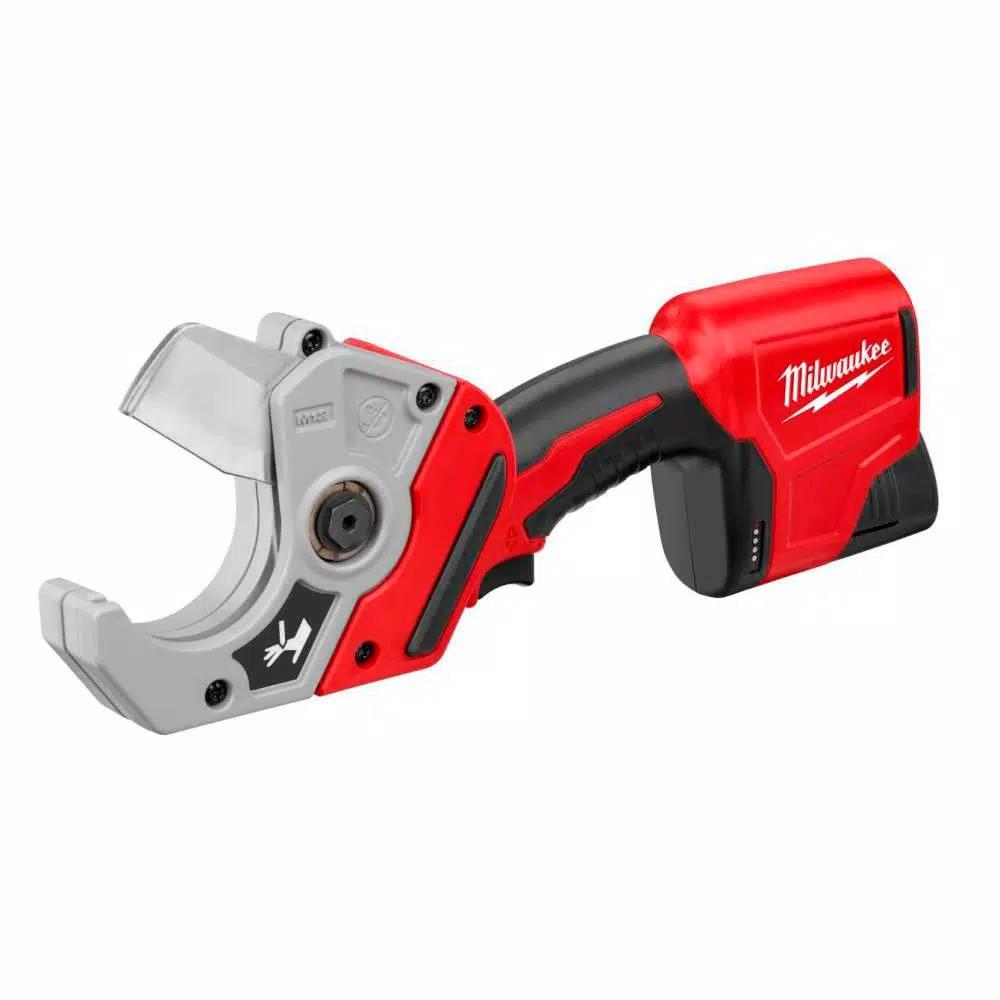 Milwaukee M12 Cordless PVC Shear Kit with 1000 Lumen M12 Rover Flood Light