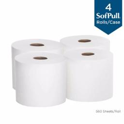 Georgia-Pacific SofPull White Premium High Capacity Center Pull Paper Towels, 560 Sheets per Roll, 4 Rolls thumbnail 2