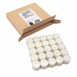 Stonebriar Collection Stonebriar Citronella Scented White Tea Light Candles, 4-Hour Burn Time, 50-Pack thumbnail 4