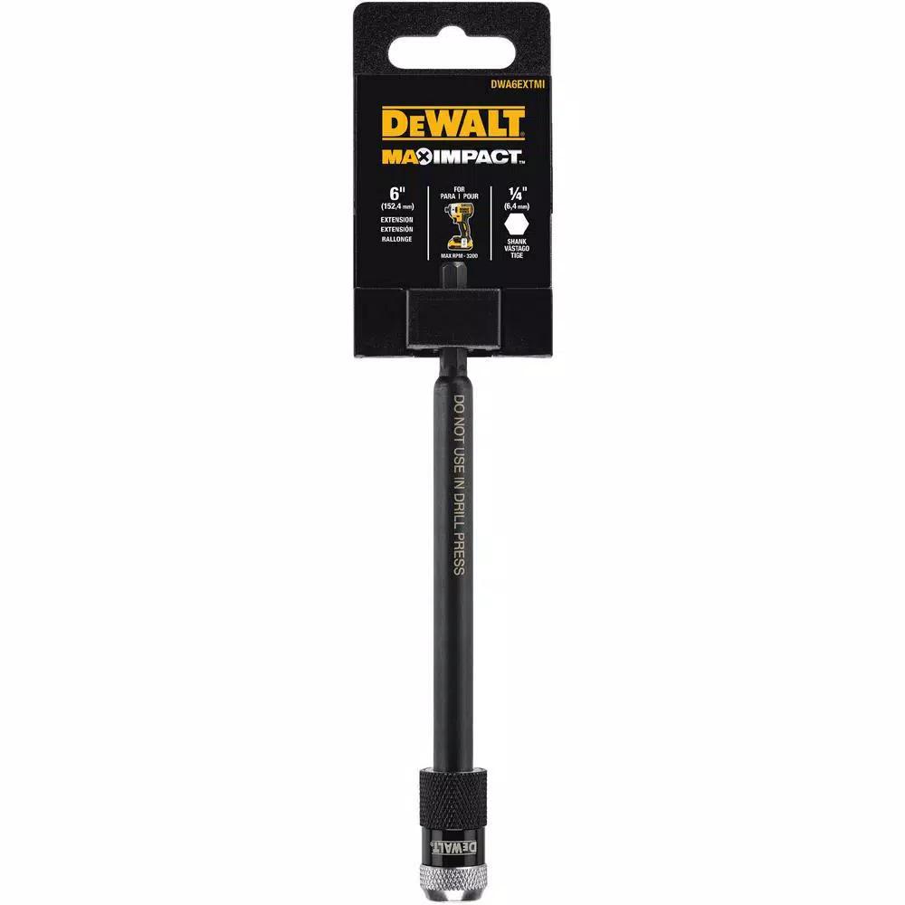 DEWALT Max Impact 2.5 in. #2 Square Bits, 15-Piece Set with Storage Case and 6 in. Bit Holder
