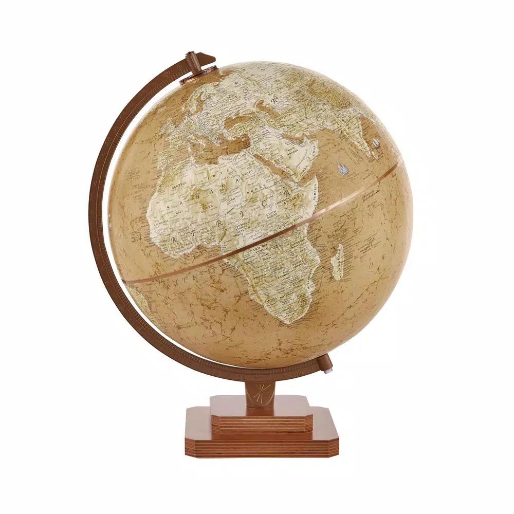 Replogle Tulsa 12 in. Political Desk Globe with Wood Base