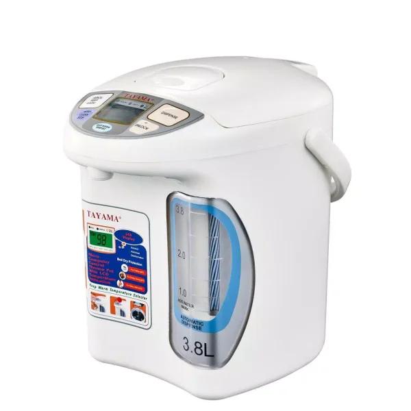 Tayama AX-380 16 Cup Electric Thermo Dispenser & Hot Water Boiler, 3.8L, White