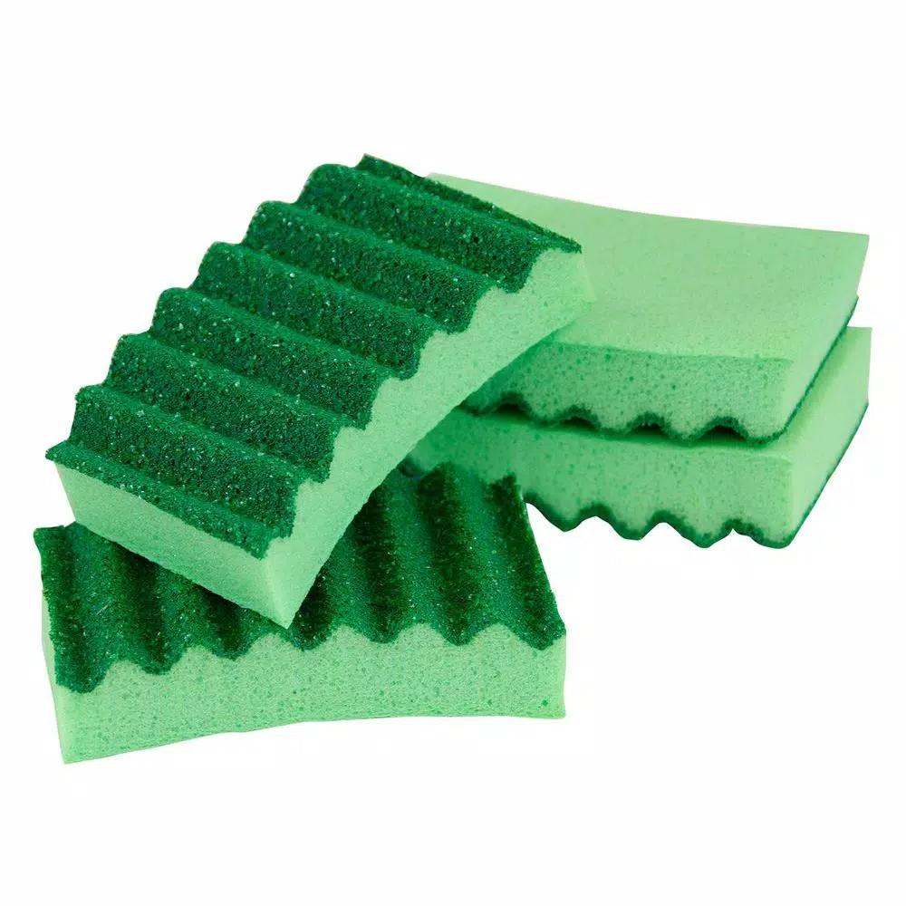 Lysol Quickie Heavy-Duty Scrubber Sponges, Antimicrobial, 4-Pack