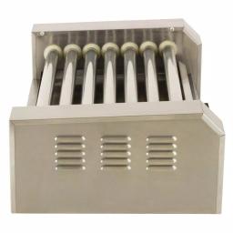 Funtime 187 sq. in. Stainless Steel Hot Dog Roller Grill, Dual Temperature Control thumbnail 5
