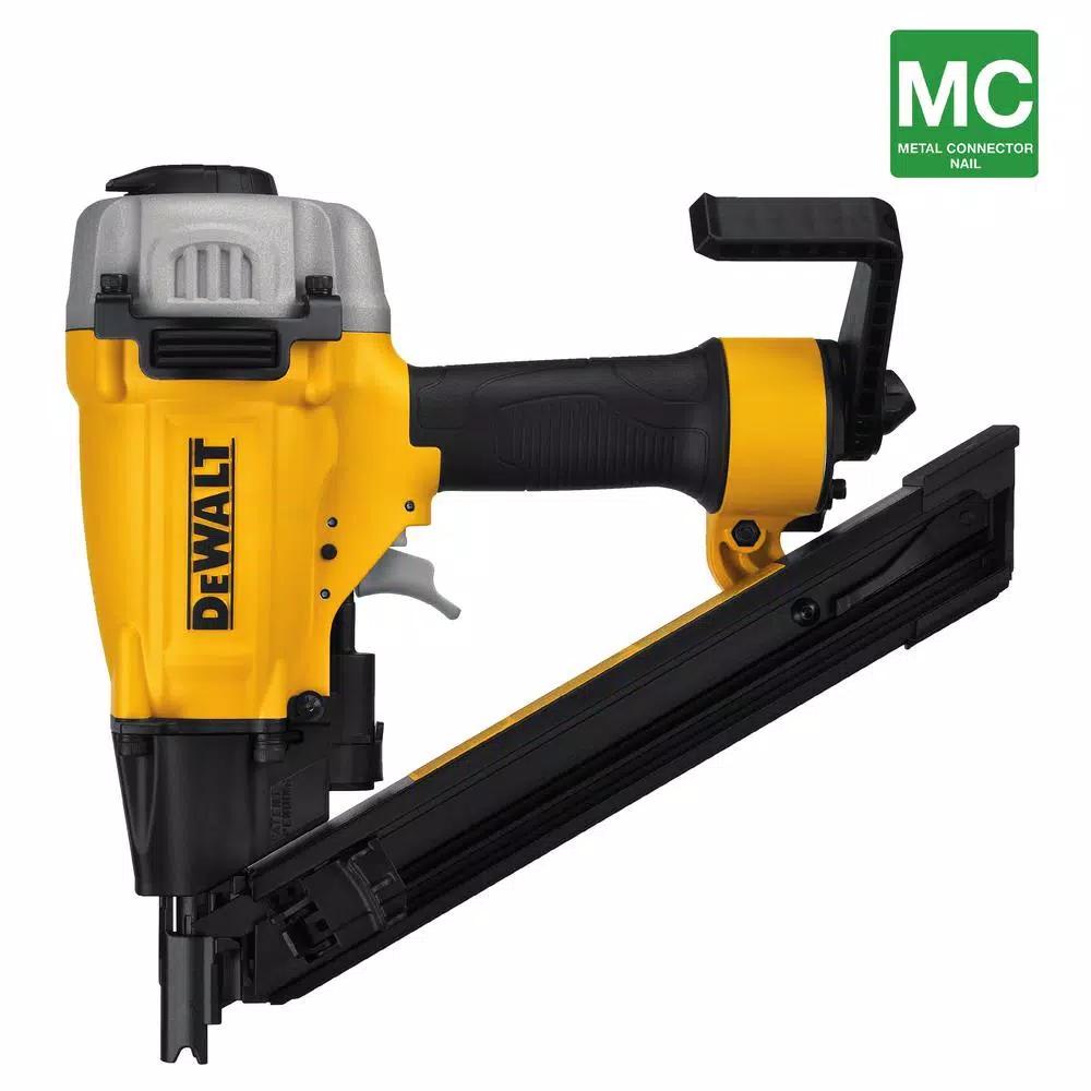 DEWALT 35-Degree Pneumatic Metal Connector Nailer, Compact Air Nailer for Tight Spaces