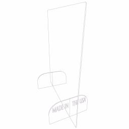Unbranded 24 in. x 32 in. Freestanding Clear Acrylic Sneeze Guard Safety Shield thumbnail 2