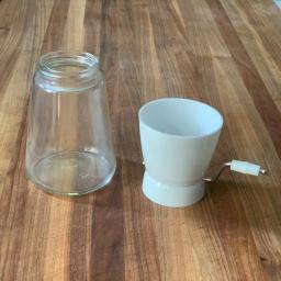 Fox Run White Nut Chopper with Glass Bowl and Stainless Steel Blades thumbnail 3