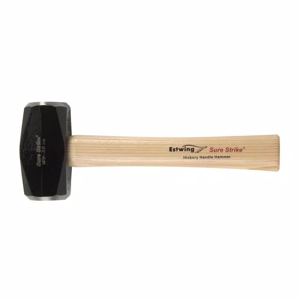 Estwing Sure Strike 3 lb. Drilling Hammer with Genuine Hickory Handle