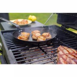 Lodge 10 in. Carbon Steel Skillet, Black Seasoned Heavy Duty Pan thumbnail 6