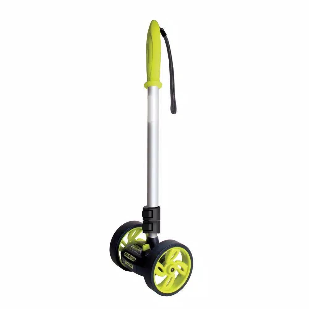 Calculated Industries Wheel Master 4D Dual Measuring Wheel, 4 in. Wheels, Telescoping Handle
