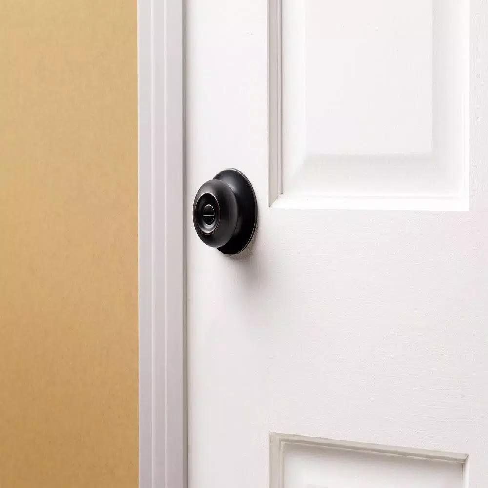 Universal Hardware 2-1/8 in. Aged Bronze ANSI Grade 2 Privacy Bed/Bath Door Knob