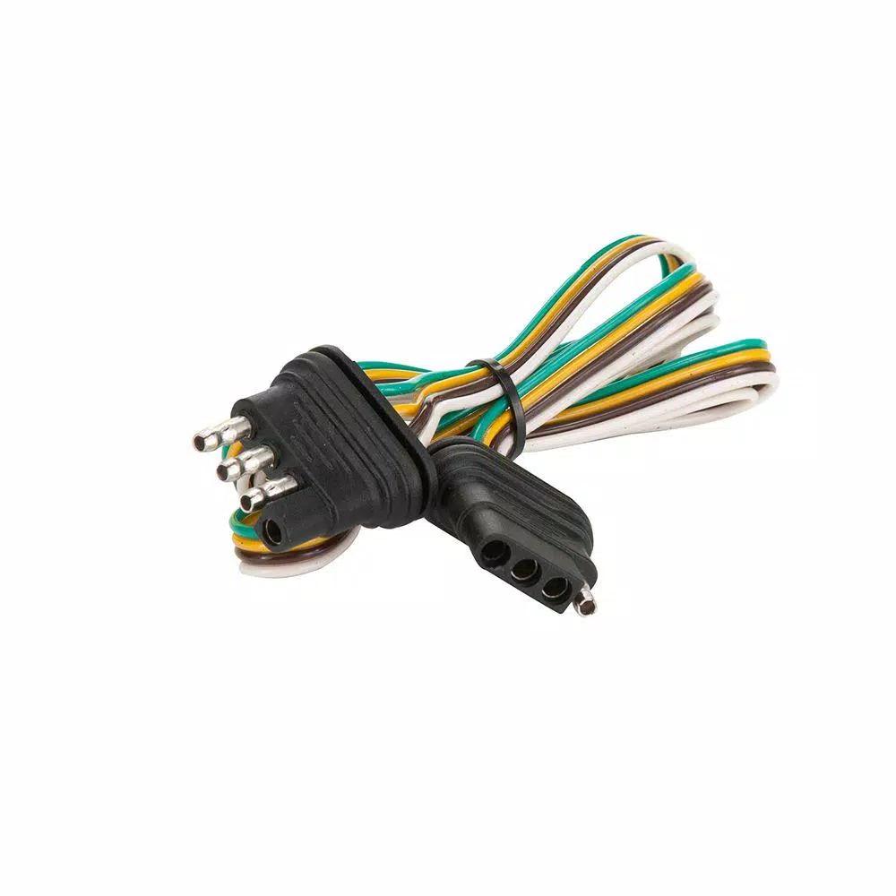 TowSmart 60 in. 4-Way Flat Trailer Electrical Connector with 18-Gauge Bonded Wire