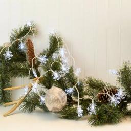 LUMABASE Battery Operated LED Snowflake String Lights, Cool White, Set of 2 thumbnail 3