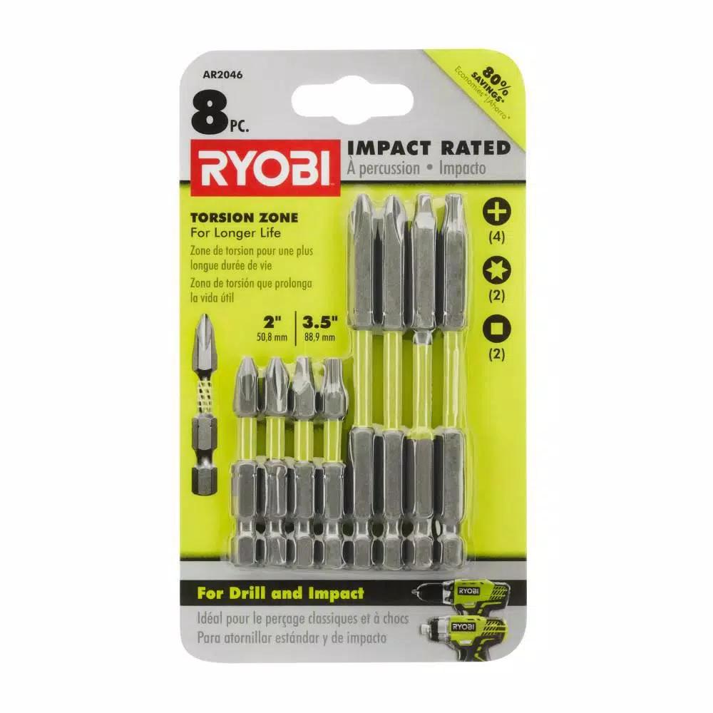RYOBI 30-Piece Titanium Coated Drill Bit and Impact Rated Driving Bit Set