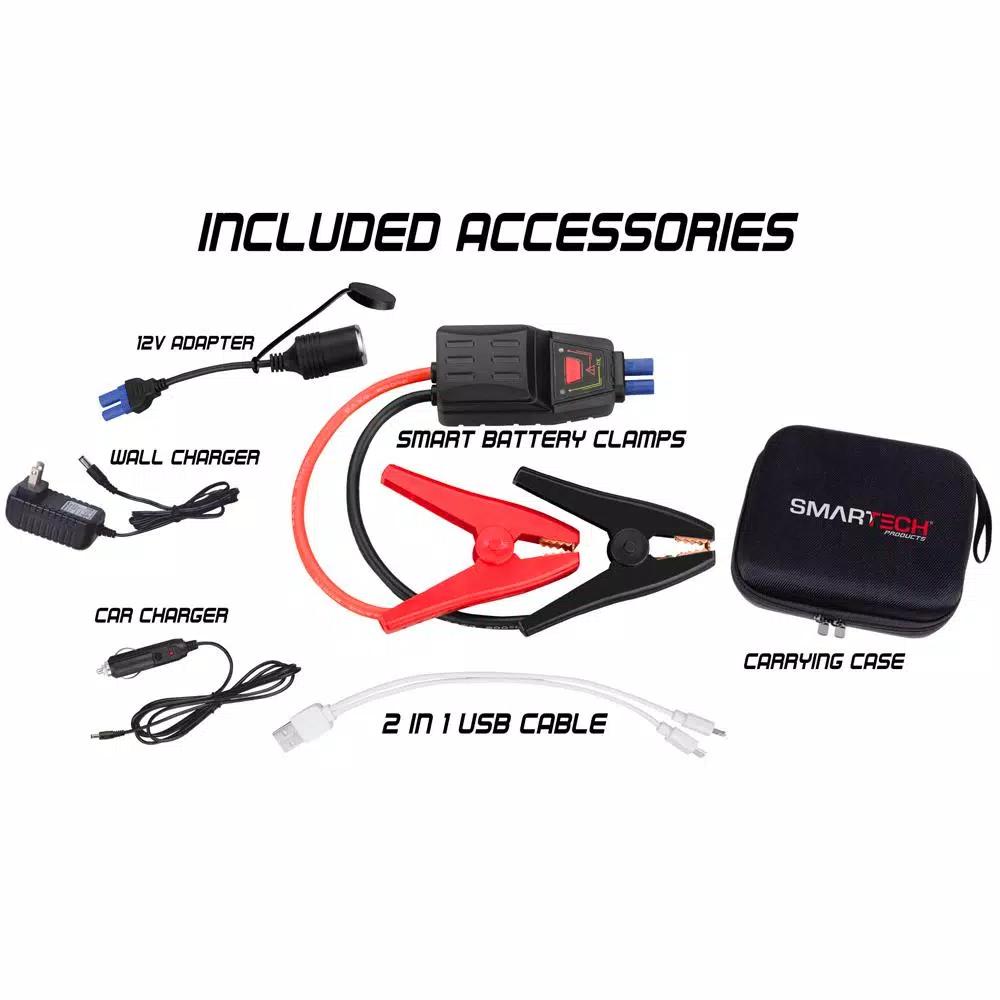 Smartech Products JS-8000N 8000 mAh Lithium Vehicle Jump Starter and Portable Power Bank