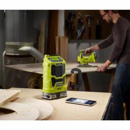 RYOBI 18V ONE+ Cordless Compact Radio Bluetooth Kit with 2.0 Ah Battery and IntelliPort Charger thumbnail 11