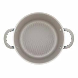 Ayesha Curry Home Collection 4.5 Qt. Twilight Teal Porcelain Enamel Nonstick Saucepot with Lid thumbnail 2