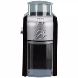 Krups GVX2 Black Stainless Steel Flat Burr Coffee Grinder, 17 Grind Settings thumbnail 1