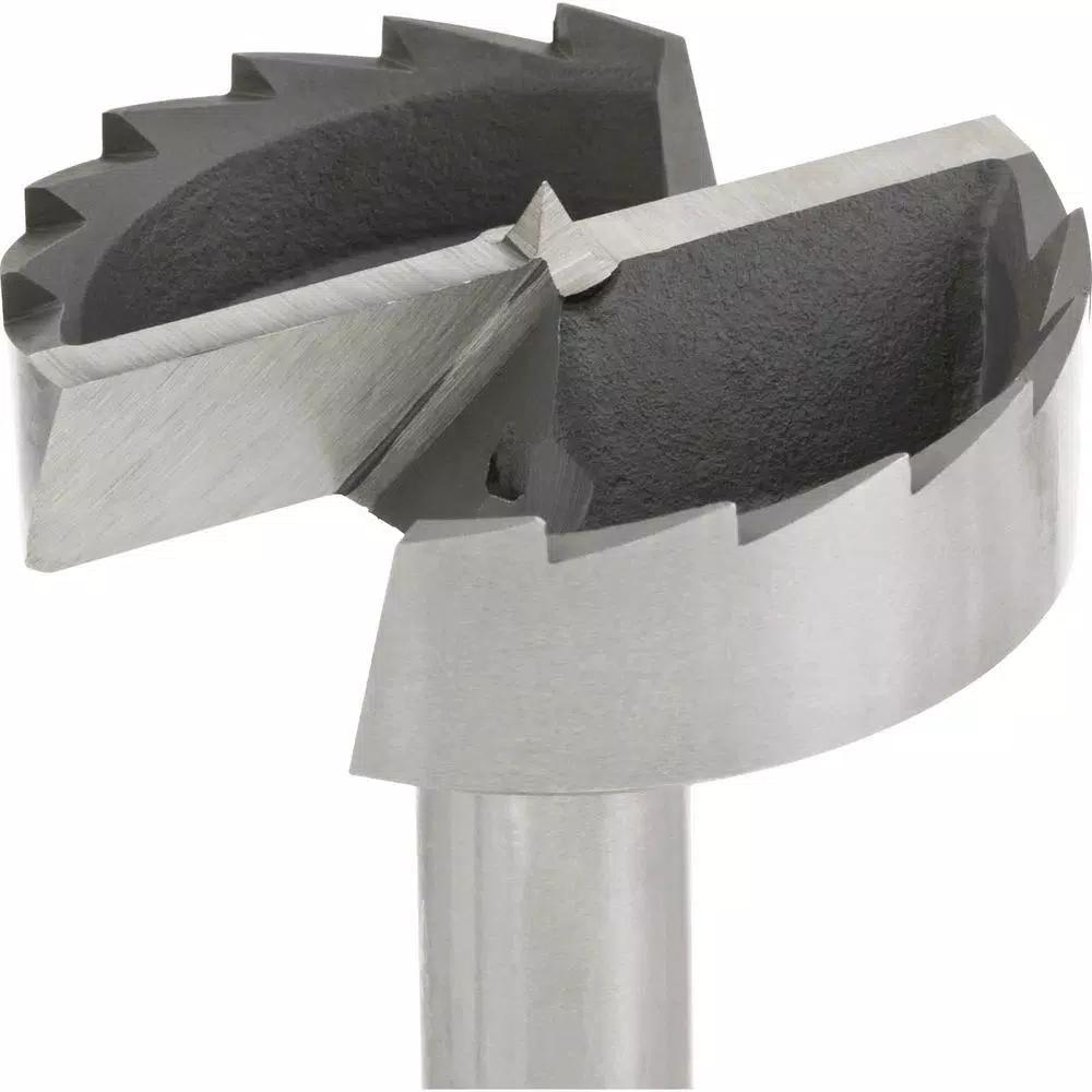 Shop Fox 8-Piece Steel Forstner Bit Set, 2-1/4 in. to 3-1/8 in. with Wooden Storage Boxes