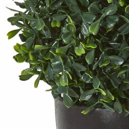 Nearly Natural 13 in. Artificial Boxwood Topiary Plant with Planter, UV Resistant, Indoor/Outdoor thumbnail 3