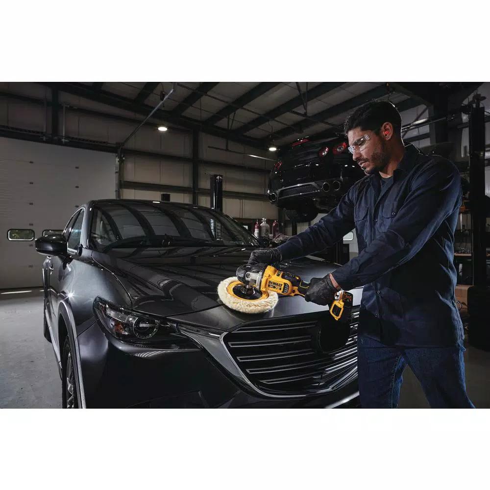 DEWALT 20V MAX XR Cordless Brushless 7 in. Variable Speed Rotary Polisher (Tool-Only)