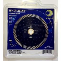 Whirlwind USA 5 in. Turbo Continuous Rim Diamond Blade for Granite and Stone thumbnail 4