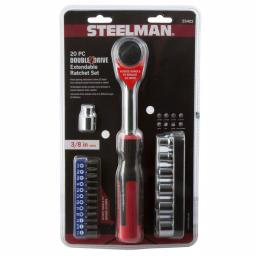 STEELMAN PRO STEELMAN 20-Piece 3/8 in. Double Drive Extendable Ratchet and Universal Socket Set thumbnail 5