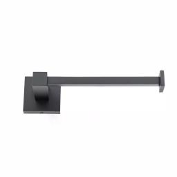 Italia Trieste Matte Black Toilet Paper Holder - Modern Solid Brass Wall Mount thumbnail 1