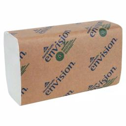 Georgia-Pacific Envision White Single-Fold Paper Towels, 4000 Sheets per Carton thumbnail 1