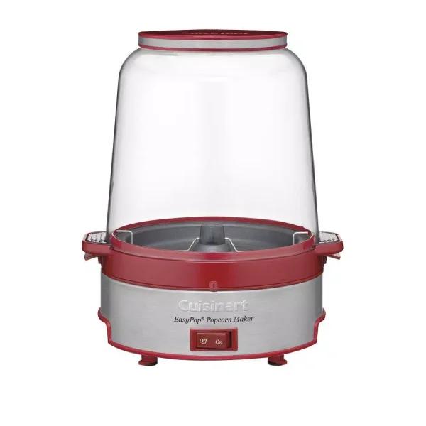 Cuisinart EasyPop Popcorn Maker, 550-Watt Countertop Popcorn Popper, Red and Stainless Steel