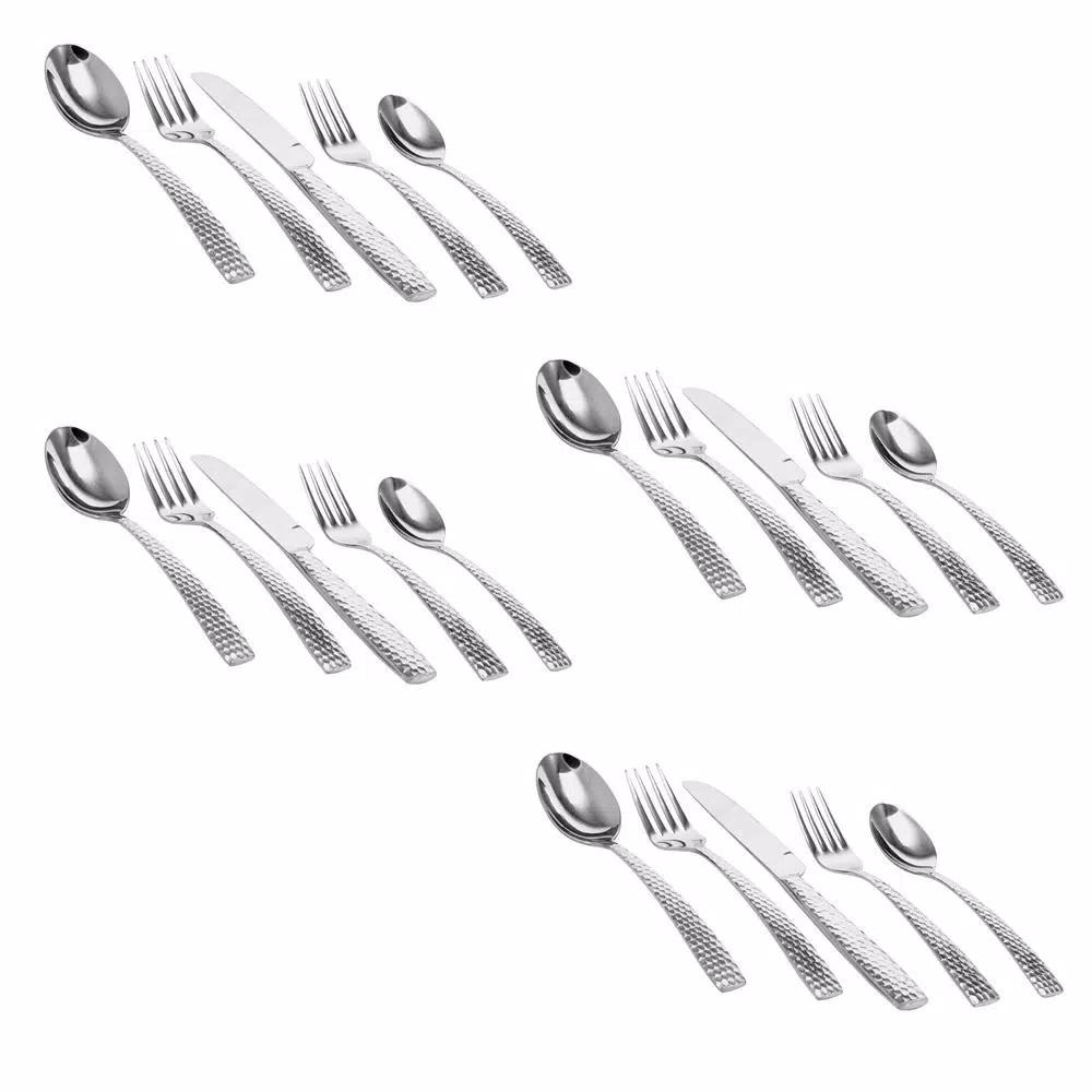 GIBSON elite Gibson Braid 20-Piece Stainless Steel Flatware Set, Service for 4