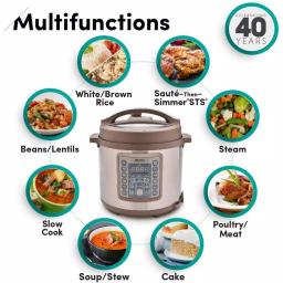 AROMA 4 Qt. Brown Electric Multi-Cooker Pressure Cooker with Aluminum Inner Pot thumbnail 4