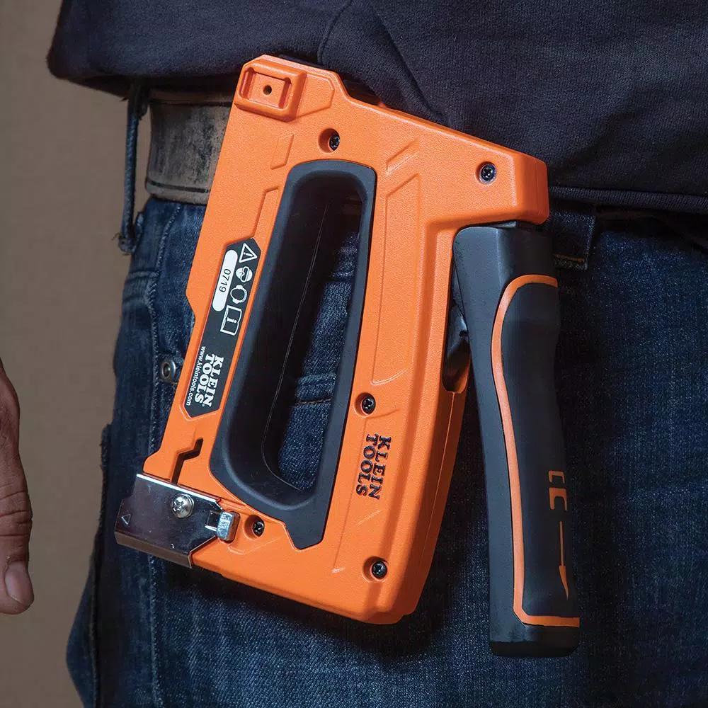Klein Tools Cable Stapler for Voice, Data, Video, and NM (Romex) Cable
