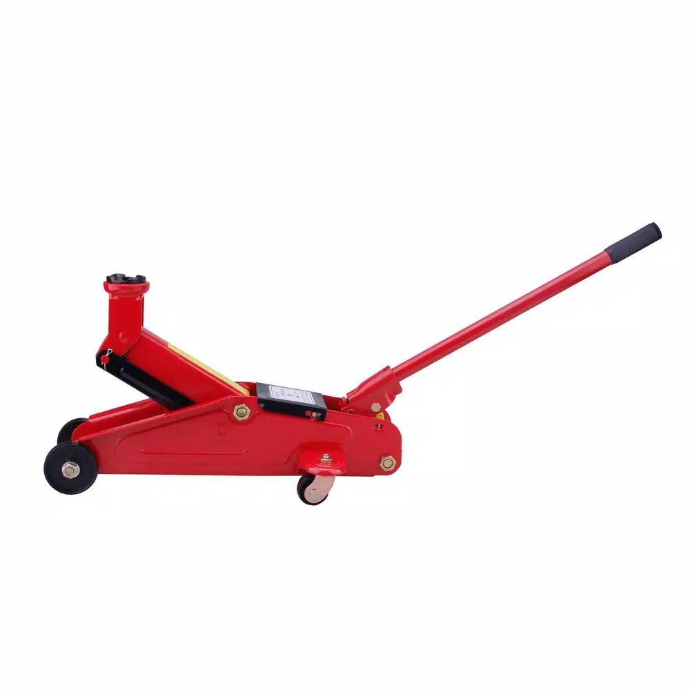 Max Load 4000 lbs. Capacity Hydraulic Trolley Floor Jack with Smooth-Rolling Casters