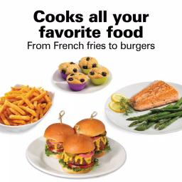 Proctor Silex 1.58 Qt. Black Air Fryer, 900W Compact Countertop Fryer thumbnail 8
