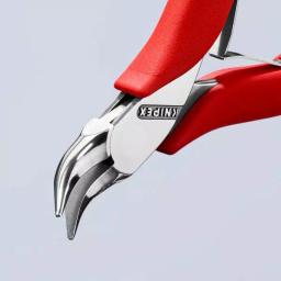 KNIPEX 4-1/2 in. Electronics Gripping Pliers with 45-Degree Angled Half-Round Jaws thumbnail 2